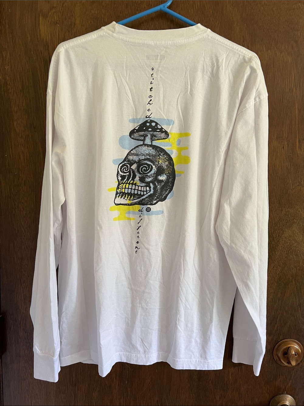 Stance long sleeve skull cotton t shirt XL